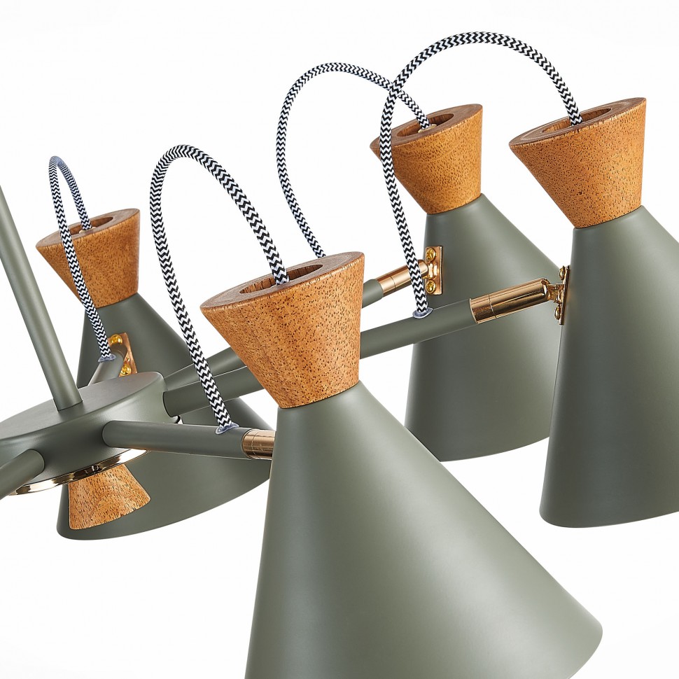 SLE125112-07 EVOLUCE потолочная люстра Modica E14*7*40W, серая