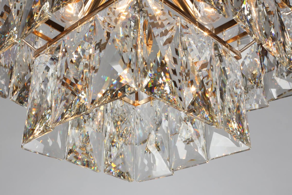 OML-72603-08 OMNILUX Arenella подвесная люстра хрусталь квадрат 45х45см