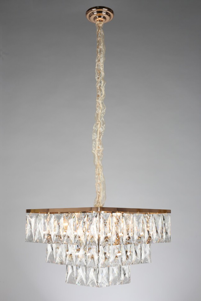 OML-72603-08 OMNILUX Arenella подвесная люстра хрусталь квадрат 45х45см