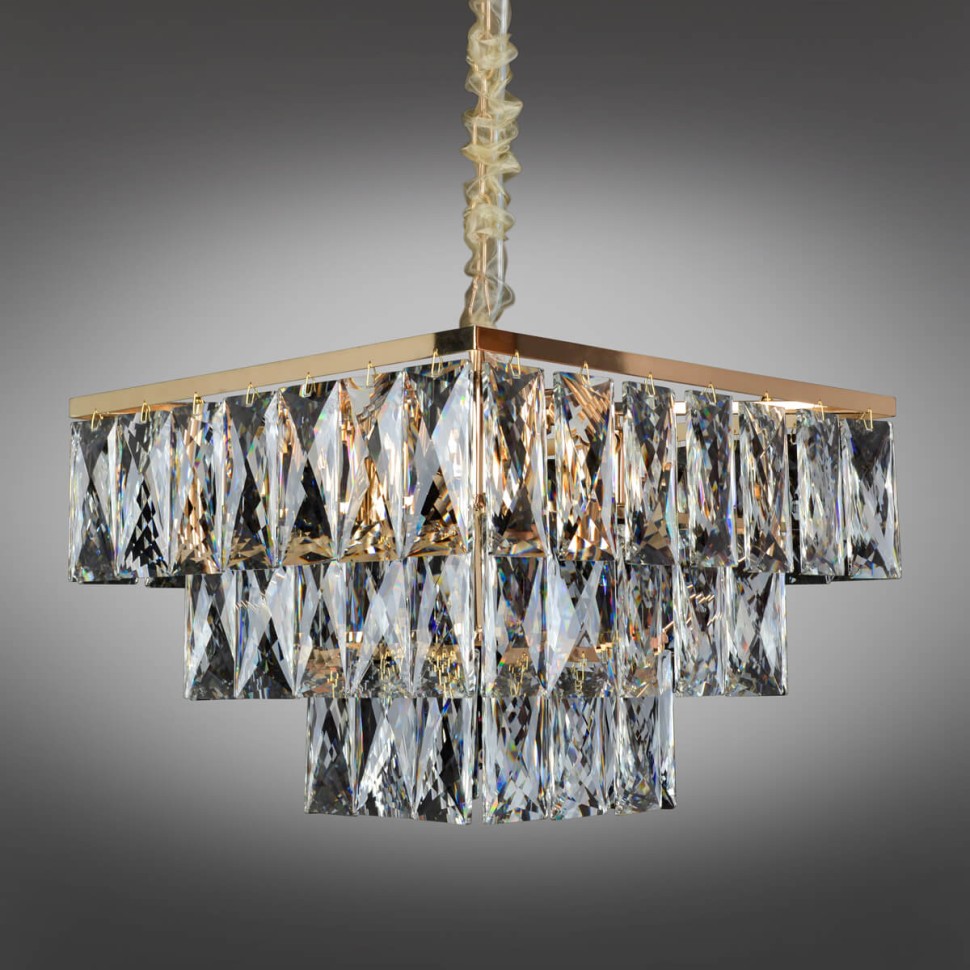 OML-72603-08 OMNILUX Arenella подвесная люстра хрусталь квадрат 45х45см