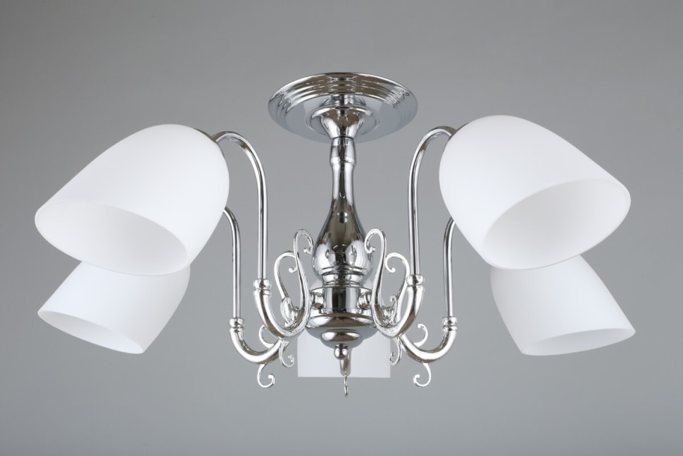 OML-29107-05 OMNILUX Leonessa потолочная люстра, хром, стекло, E27*5*60W