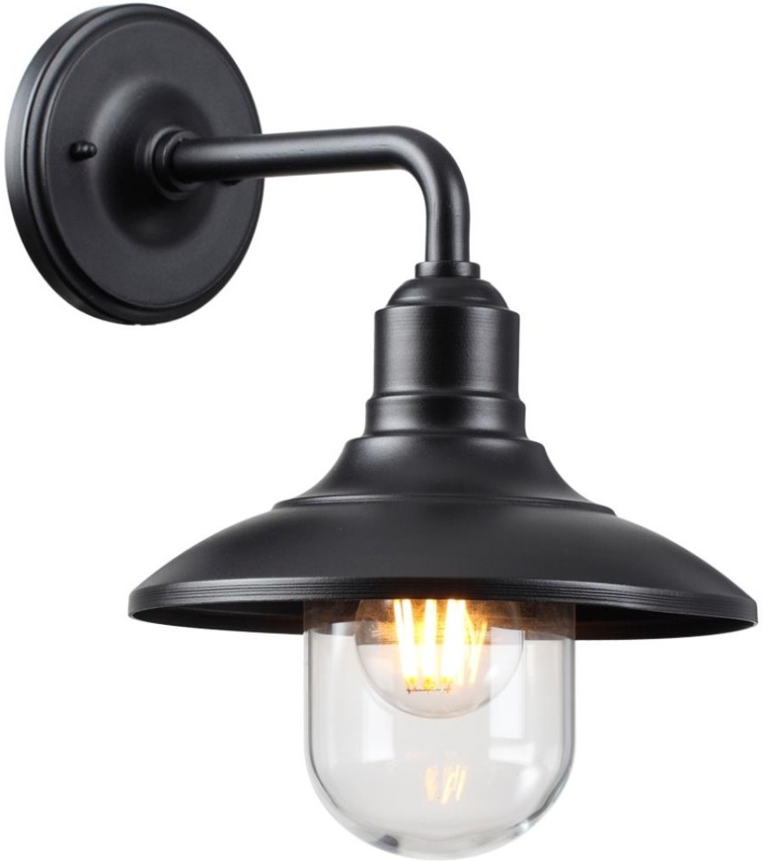 4965/1W ODEON LIGHT черный уличный настенный светильник Campa IP44, E27*1*60W