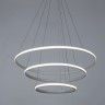 A2198SP-3WH ARTE LAMP подвесная светодиодная люстра 3 кольца Meridiana с пультом, 145W, 3000-6000K, 80-60-40см диаметр, белая