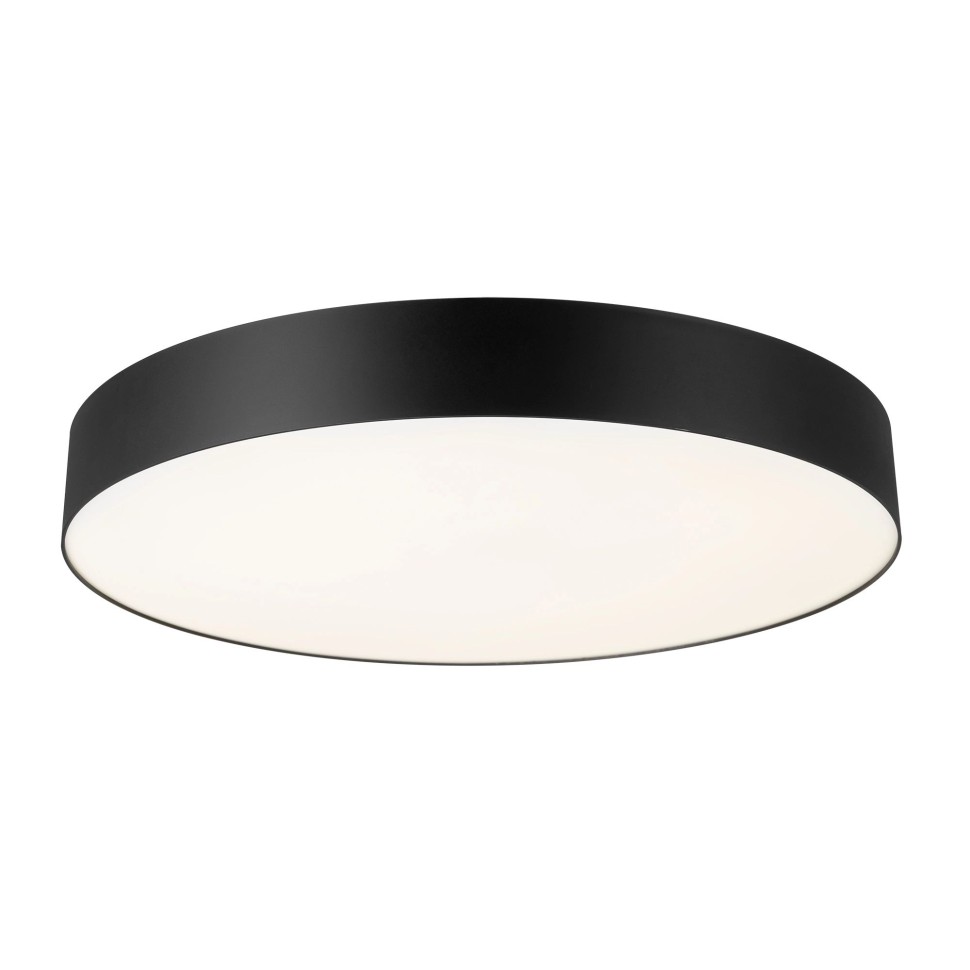 CL755491 CITILUX черный светодиодный настенно-потолочный накладной светильник Bart, 60W, 4000K, IP40, 495мм диаметр