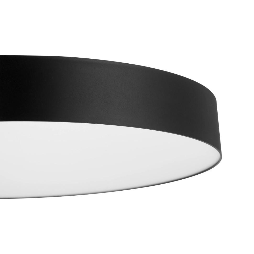 CL755491 CITILUX черный светодиодный настенно-потолочный накладной светильник Bart, 60W, 4000K, IP40, 495мм диаметр