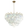 10492/800 Pearl LOFT IT подвесная люстра Lolly, золото/перламутровый, E14*10*40W, 80см диаметр