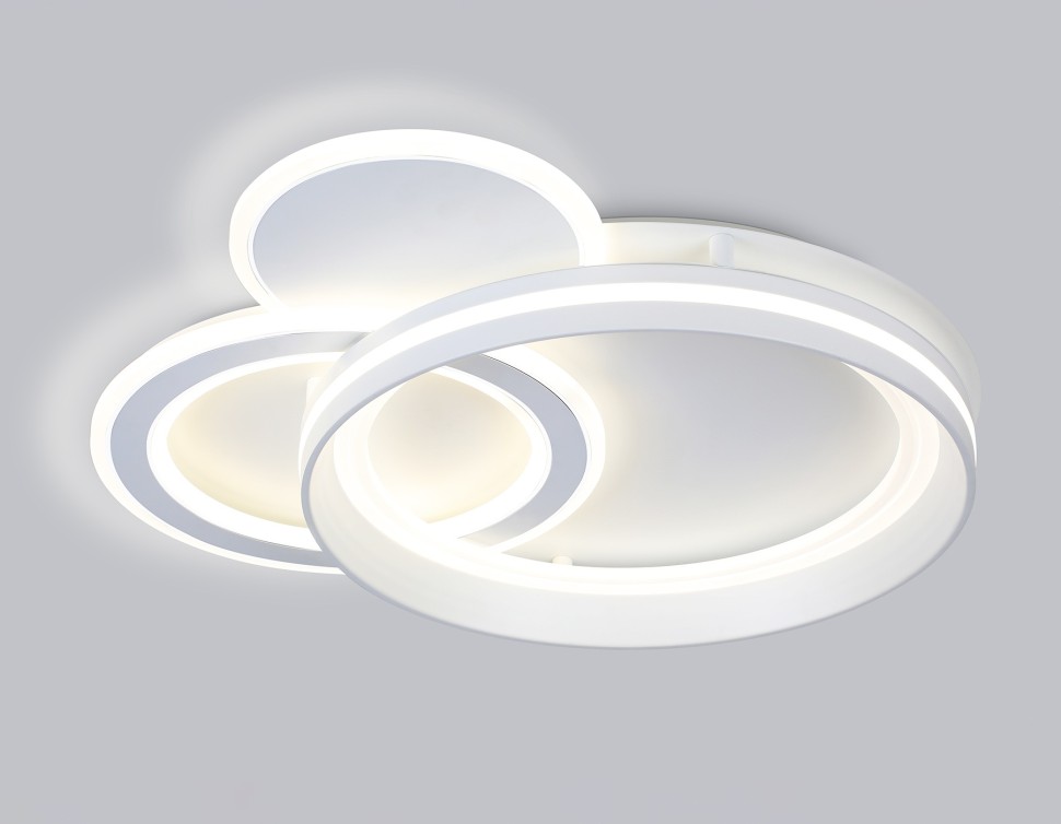FA8511 Ambrella Белый потолочный светодиодный светильник Acrylica Disk, с пультом, 143W, 3000-6400К