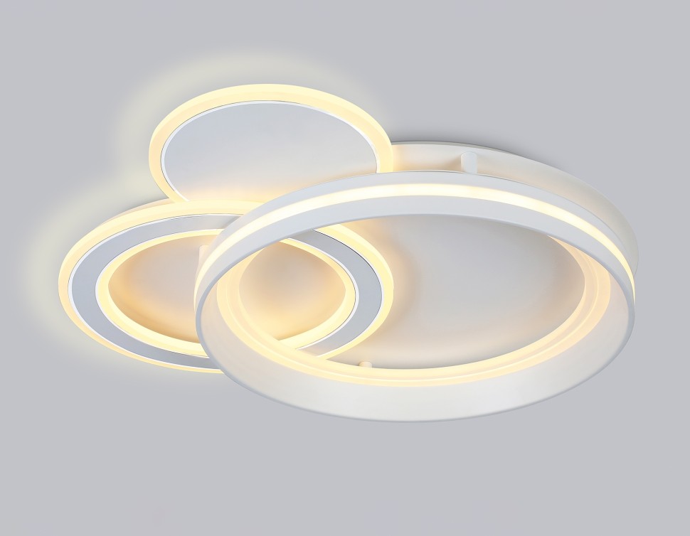 FA8511 Ambrella Белый потолочный светодиодный светильник Acrylica Disk, с пультом, 143W, 3000-6400К