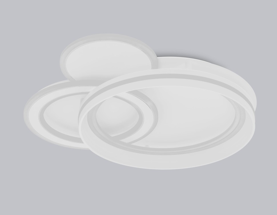 FA8511 Ambrella Белый потолочный светодиодный светильник Acrylica Disk, с пультом, 143W, 3000-6400К