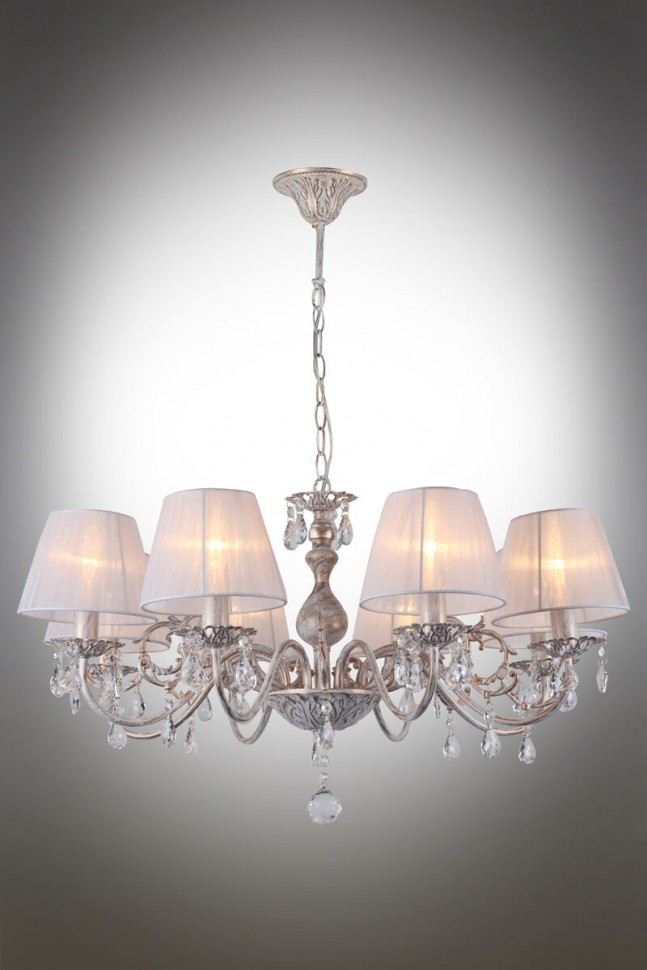 OML-53203-08 OMNILUX подвесная люстра Bantine, белая с золотой патиной