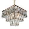 OML-72603-06 OMNILUX Arenella подвесная люстра хрусталь квадрат 38х38см