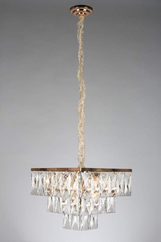 OML-72603-06 OMNILUX Arenella подвесная люстра хрусталь квадрат 38х38см