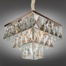 OML-72603-06 OMNILUX Arenella подвесная люстра хрусталь квадрат 38х38см