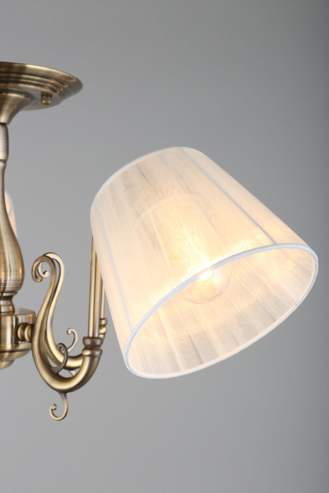 OML-29117-05 OMNILUX Leonessa потолочная люстра, бронза, кремовый, E27*5*60W