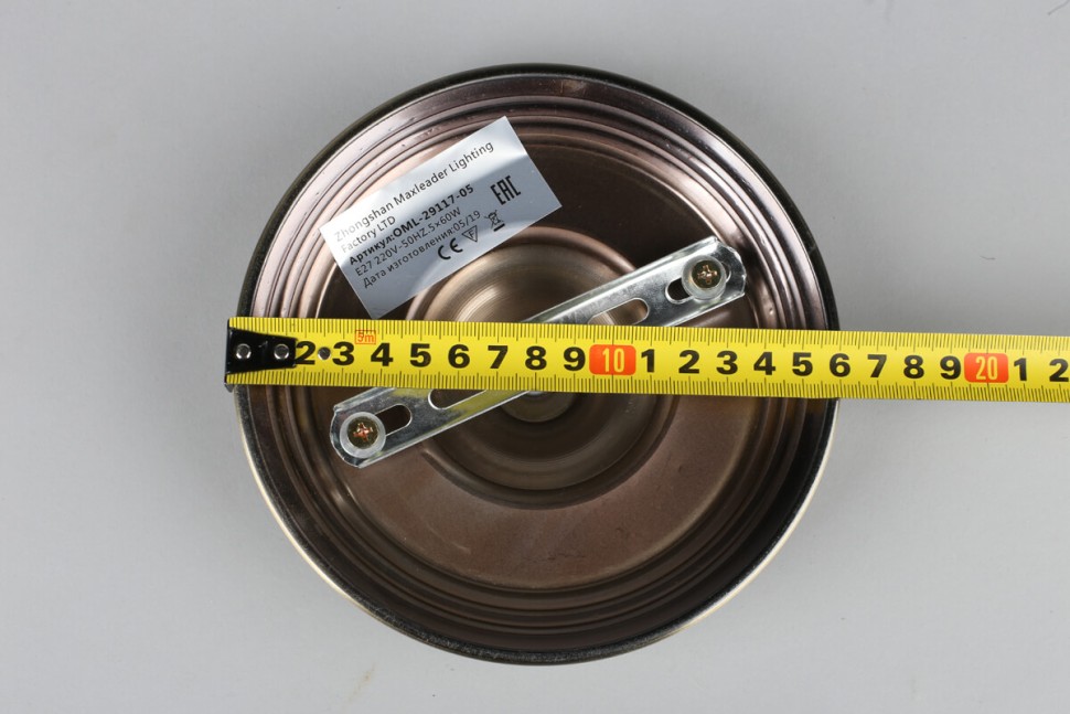 OML-29117-05 OMNILUX Leonessa потолочная люстра, бронза, кремовый, E27*5*60W