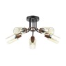 4492/5C LUMION COUNTY Люстра потолочная FERN, E14*5*60W, черный и дерево