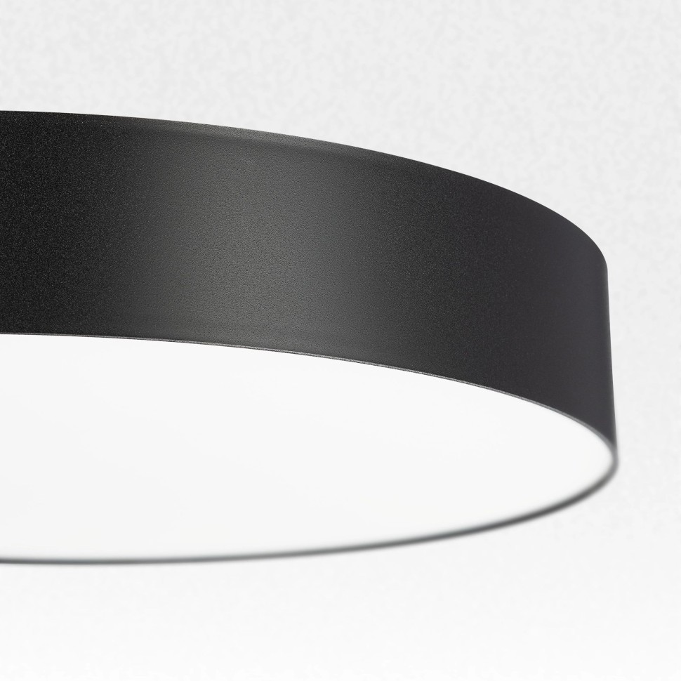 CL755391 CITILUX черный светодиодный настенно-потолочный накладной светильник Bart, 40W, 4000K, IP40, 390мм диаметр