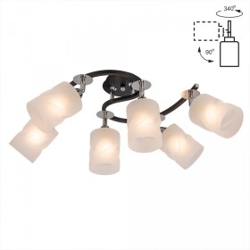 CL119261 Citilux Потолочный светильник Сиерра, черный, хром, E27*6*75W