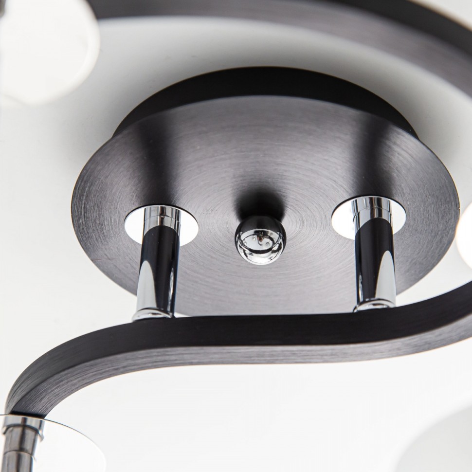 CL119261 Citilux Потолочный светильник Сиерра, черный, хром, E27*6*75W