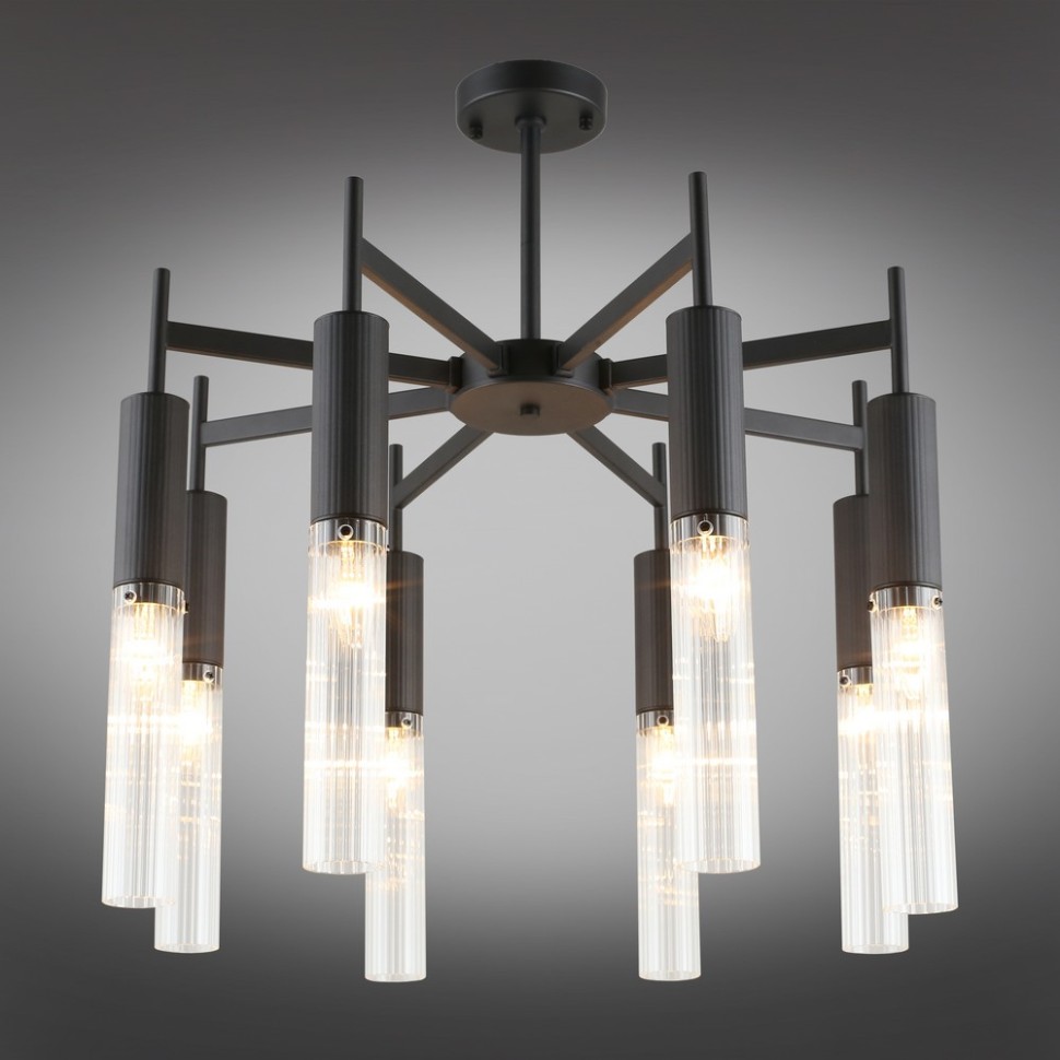 APL.327.17.08 APLOYT Потолочная люстра Kasia, черный, E14*8*40W, диаметр 63см