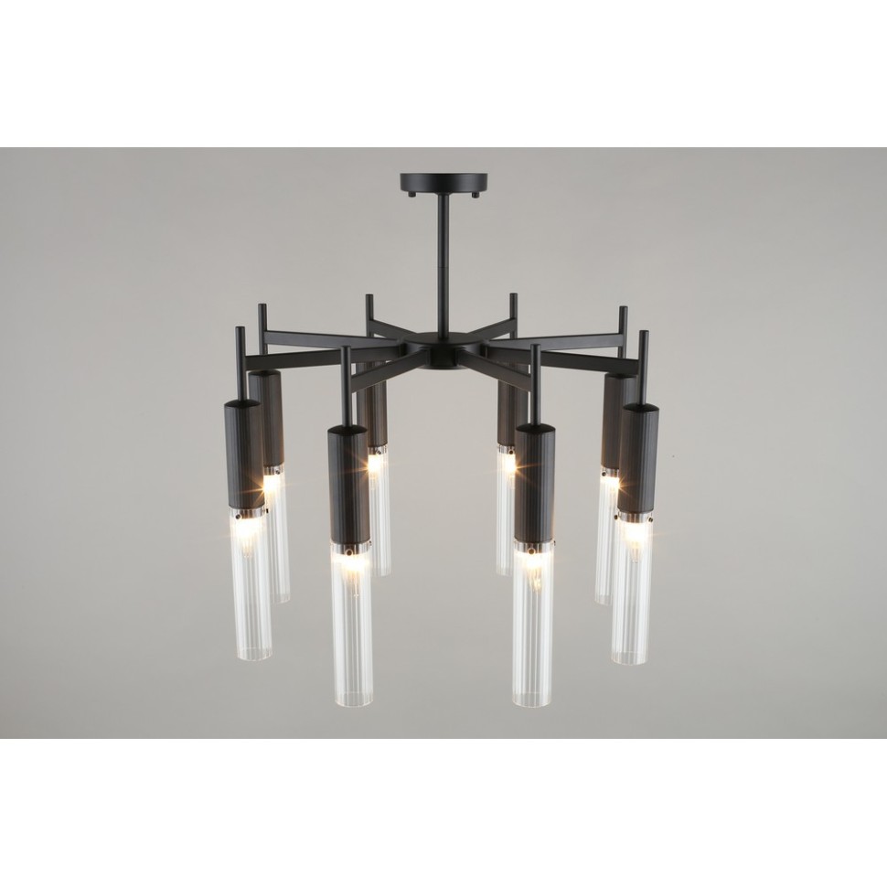 APL.327.17.08 APLOYT Потолочная люстра Kasia, черный, E14*8*40W, диаметр 63см