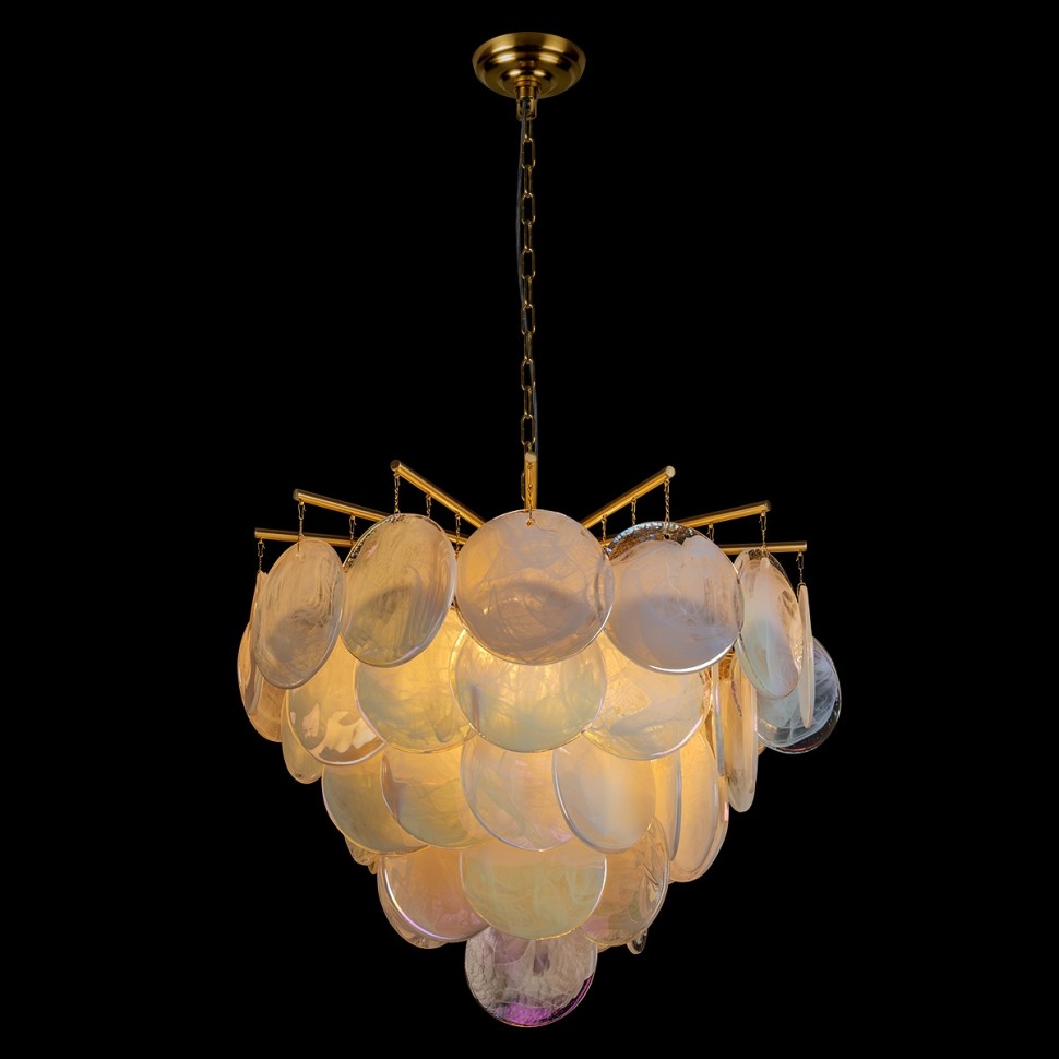 10492/600 Pearl LOFT IT подвесная люстра Lolly, золото/перламутровый, E14*6*40W, 60см диаметр