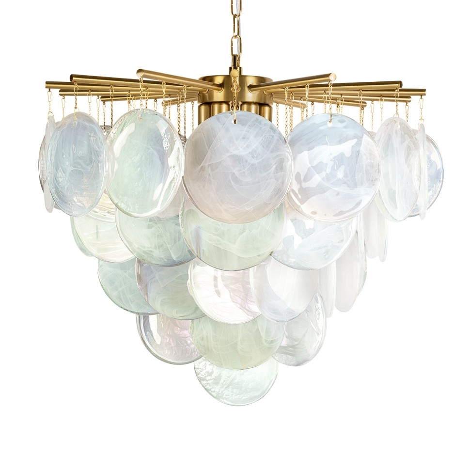 10492/600 Pearl LOFT IT подвесная люстра Lolly, золото/перламутровый, E14*6*40W, 60см диаметр