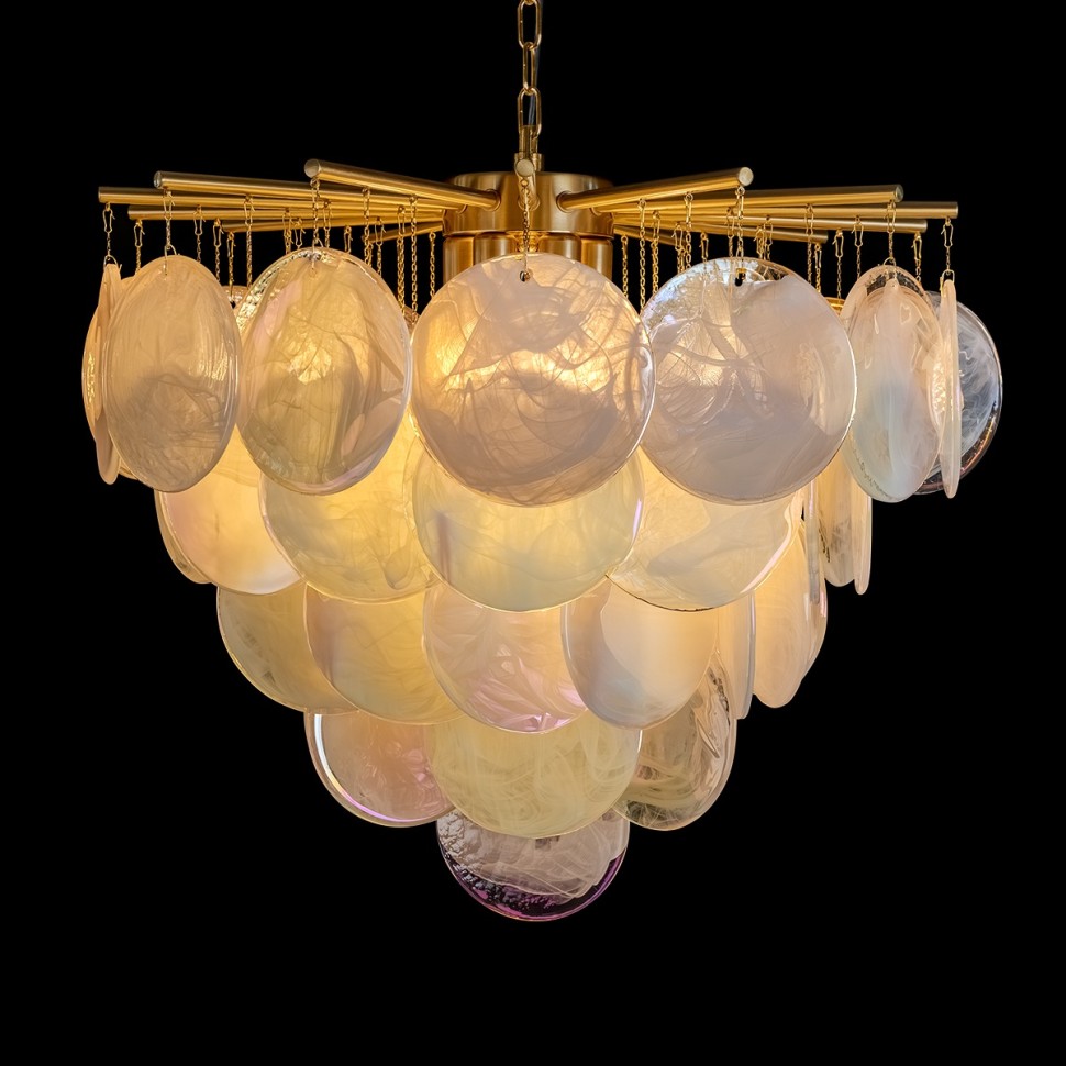 10492/600 Pearl LOFT IT подвесная люстра Lolly, золото/перламутровый, E14*6*40W, 60см диаметр