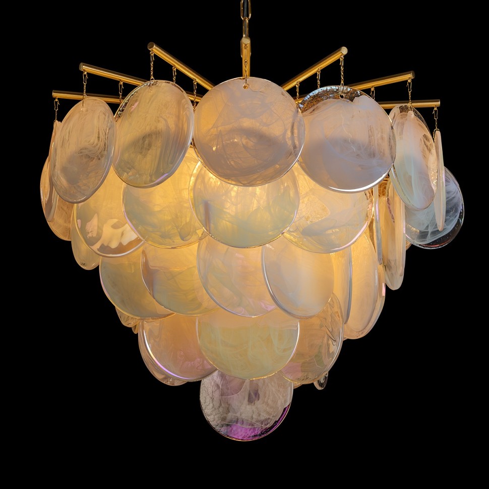 10492/600 Pearl LOFT IT подвесная люстра Lolly, золото/перламутровый, E14*6*40W, 60см диаметр