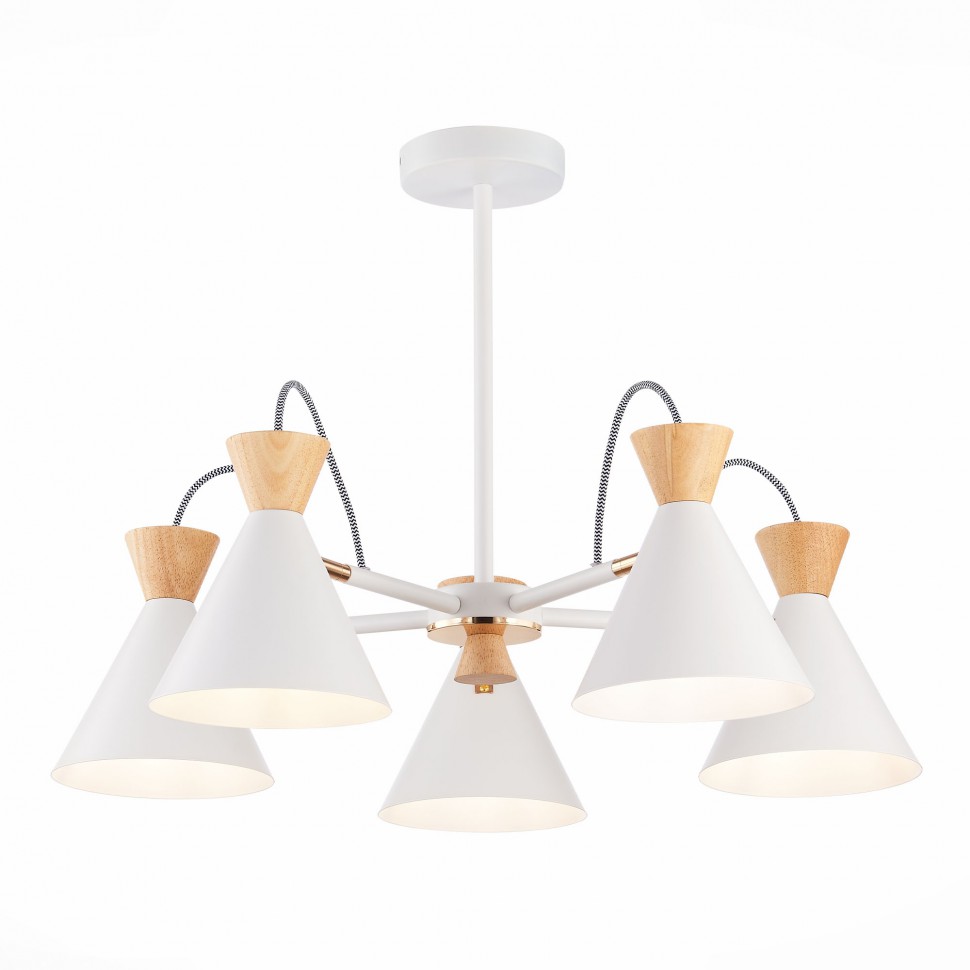 SLE125102-05 EVOLUCE потолочная люстра Modica E14*5*40W, белая