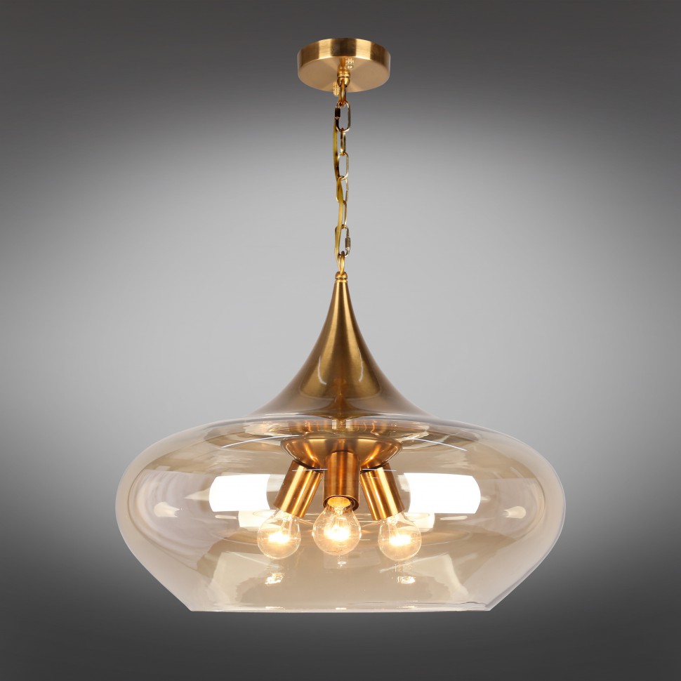 APL.601.06.03 APLOYT подвесной светильник Franko, бронза, бежевый