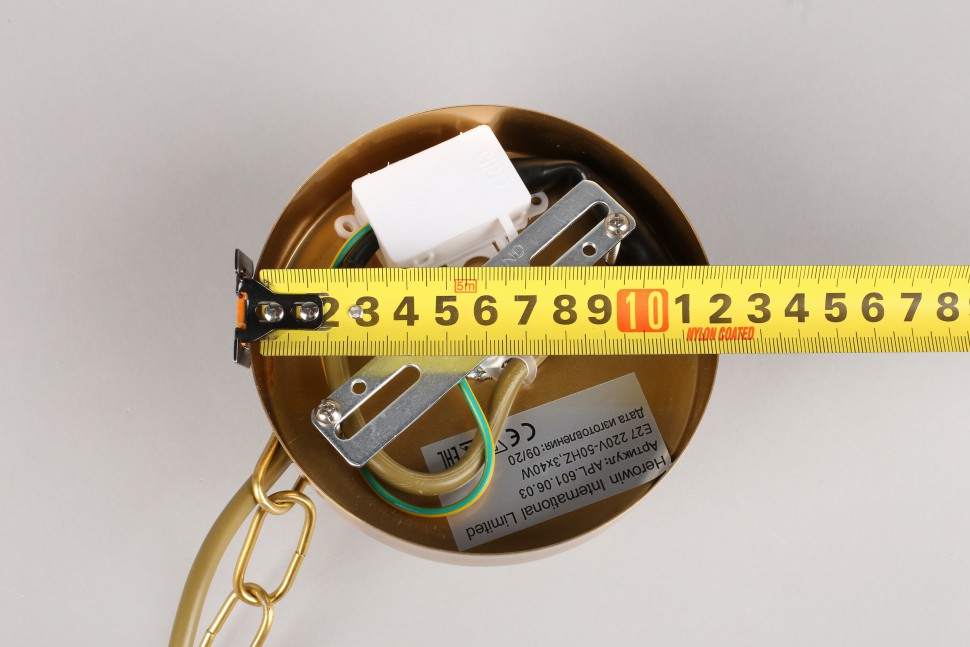 APL.601.06.03 APLOYT подвесной светильник Franko, бронза, бежевый