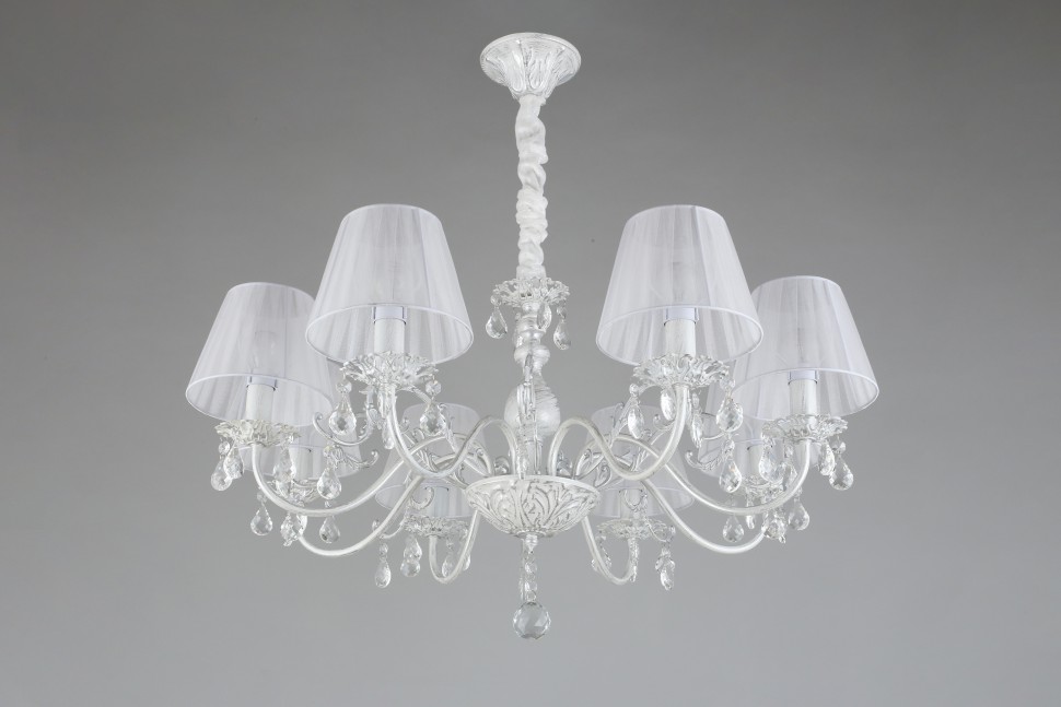 OML-53213-08 OMNILUX подвесная люстра Bantine, белая с серебряной патиной