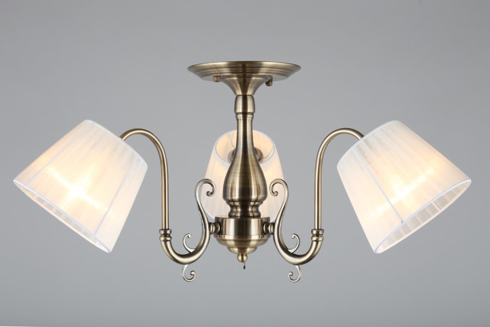OML-29117-03 OMNILUX Leonessa потолочная люстра, бронза, кремовый, E27*3*60W