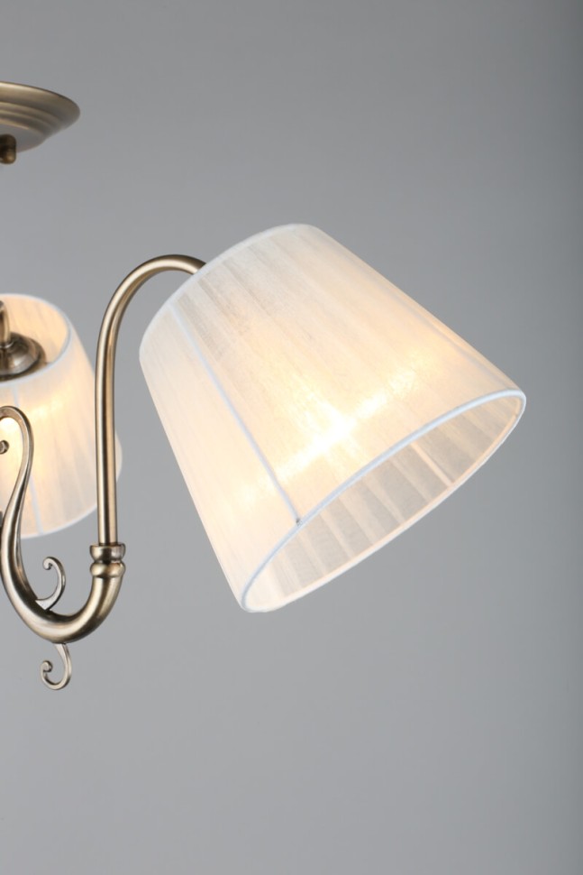 OML-29117-03 OMNILUX Leonessa потолочная люстра, бронза, кремовый, E27*3*60W