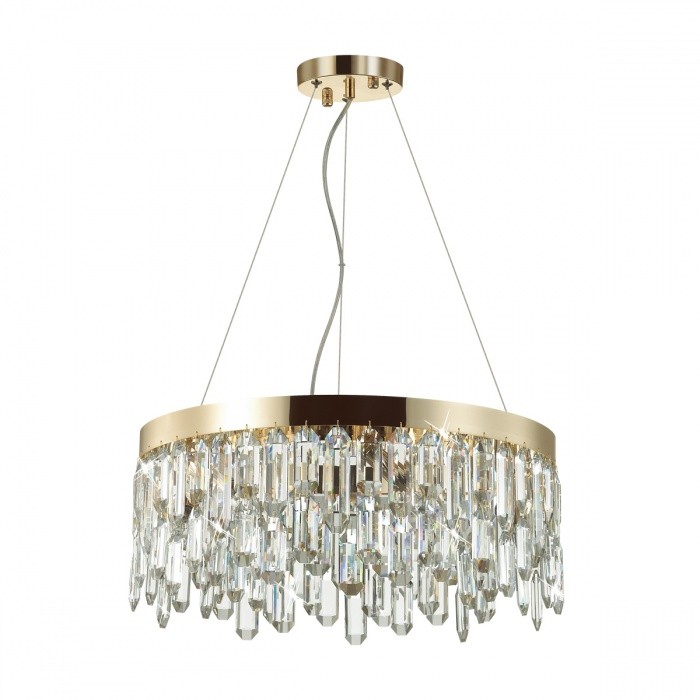4986/6 ODEON LIGHT HALL подвесной светильник DAKISA, E14*6*40W, золото, хрусталь