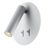 LSP-8236 LUSSOLE LGO Cozy белое светодиодное бра с двойным светом 3+3W и выключателями