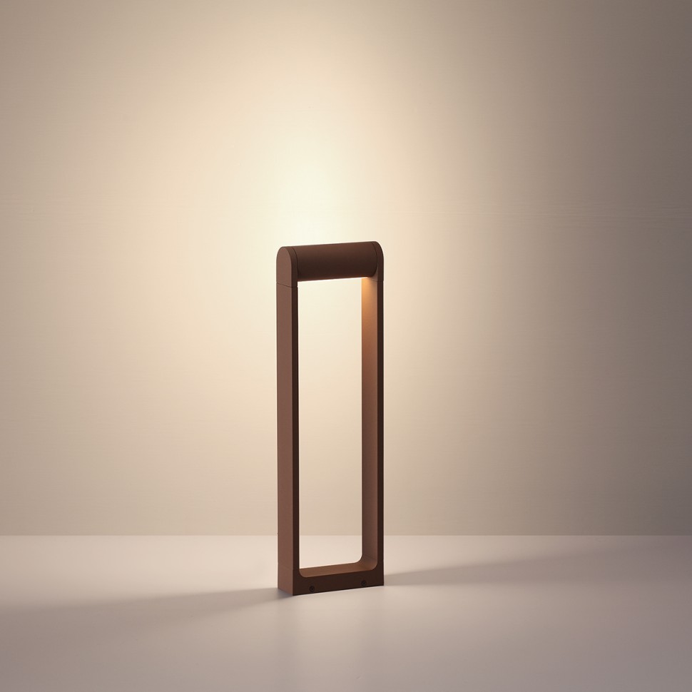 7118/12GL ODEON LIGHT NATURE Ландшафтный светодиодный светильник TWINSET, коричневый/металл IP65, 12W, 900Лм, 3000K, угол рассеивания 120°, 60см, подвижный плафон