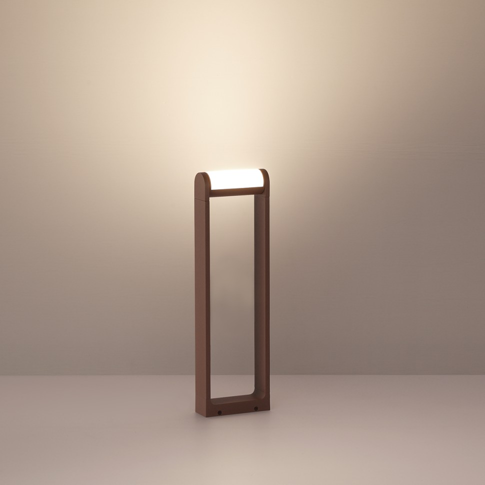 7118/12GL ODEON LIGHT NATURE Ландшафтный светодиодный светильник TWINSET, коричневый/металл IP65, 12W, 900Лм, 3000K, угол рассеивания 120°, 60см, подвижный плафон