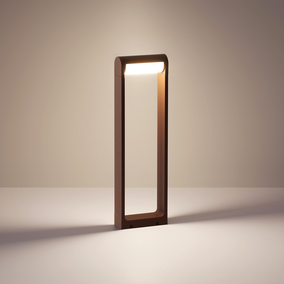 7118/12GL ODEON LIGHT NATURE Ландшафтный светодиодный светильник TWINSET, коричневый/металл IP65, 12W, 900Лм, 3000K, угол рассеивания 120°, 60см, подвижный плафон