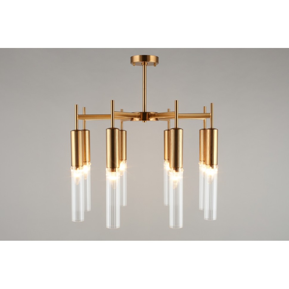 APL.327.07.08 APLOYT Потолочная люстра Kasia, латунь, E14*8*40W, диаметр 63см