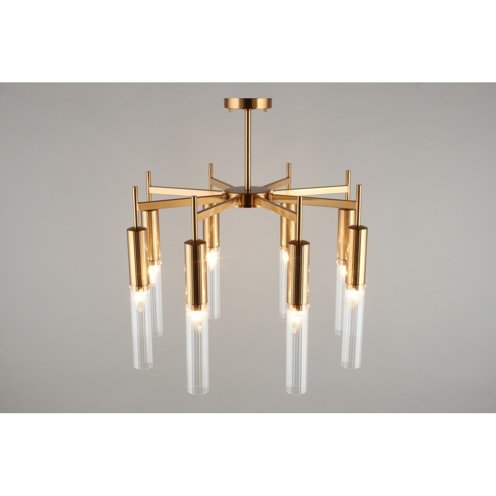 APL.327.07.08 APLOYT Потолочная люстра Kasia, латунь, E14*8*40W, диаметр 63см