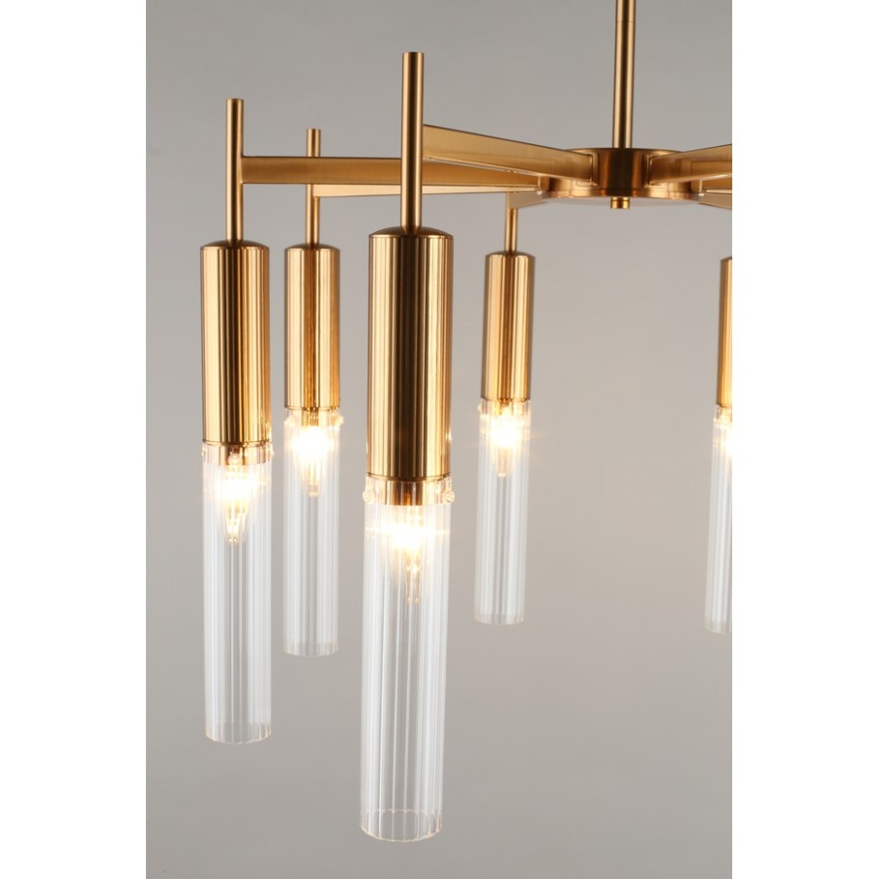 APL.327.07.08 APLOYT Потолочная люстра Kasia, латунь, E14*8*40W, диаметр 63см