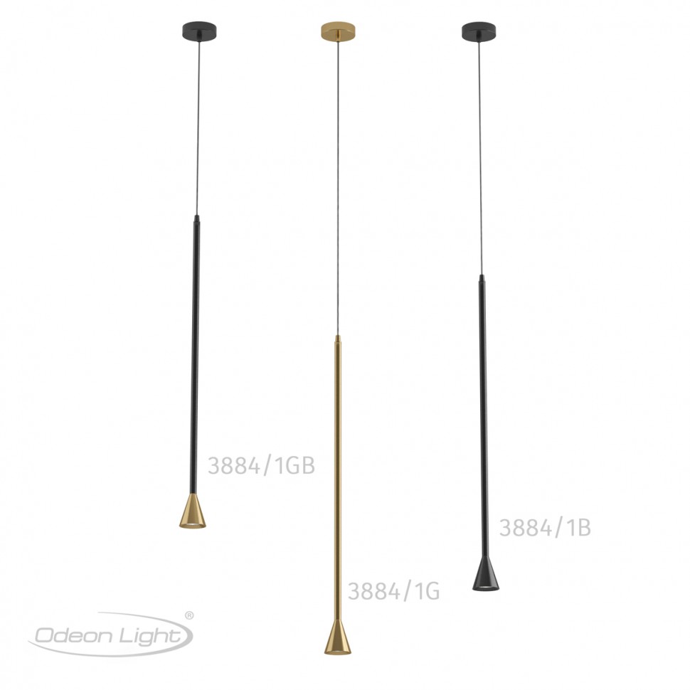 3884/1B ODEON LIGHT Подвесной светильник PIPA