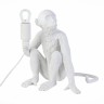 SLE115104-01 EVOLUCE белая настольная лампа Tenato, обезьяна сидит
