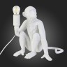 SLE115104-01 EVOLUCE белая настольная лампа Tenato, обезьяна сидит