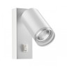 370892 NOVOTECH OVER Светильник накладной настенный белый ULAR 9W, GU10, с выключателем