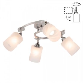 CL119240 Citilux Потолочная люстра Сиерра, алюминий, хром, E27*4*75W