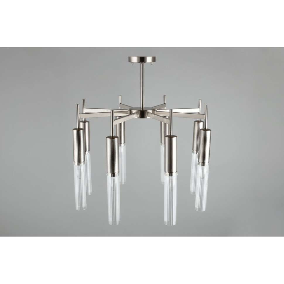 APL.327.27.08 APLOYT Потолочная люстра Kasia, никель, E14*8*40W, диаметр 63см