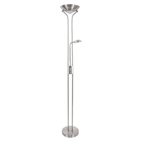 A4329PN-2SS Arte Lamp Duetto Светодиодный торшер с лампой для чтения, серебро, 20W+3W, 3000K, 180см